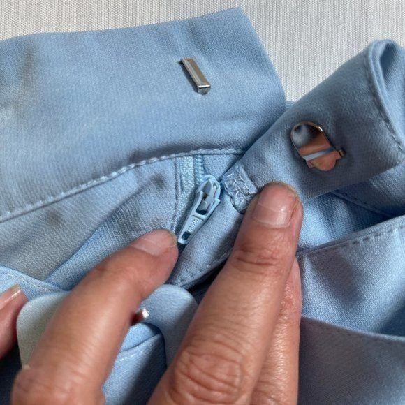 NWOT Missguided Blue High Waisted Shorts Sz 14 - Picture 6 of 7